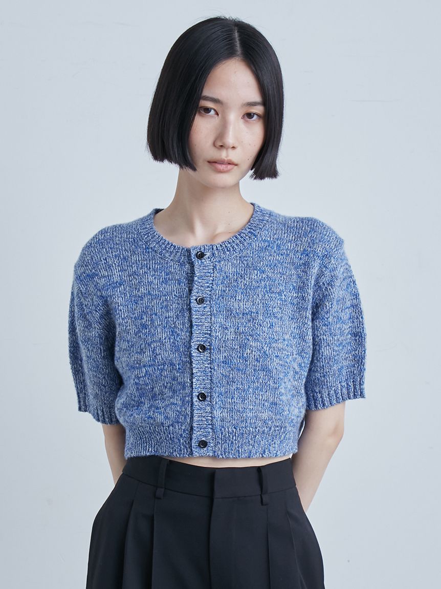 メランジコンパクト半袖NT(ニット)｜トップス｜MIESROHE