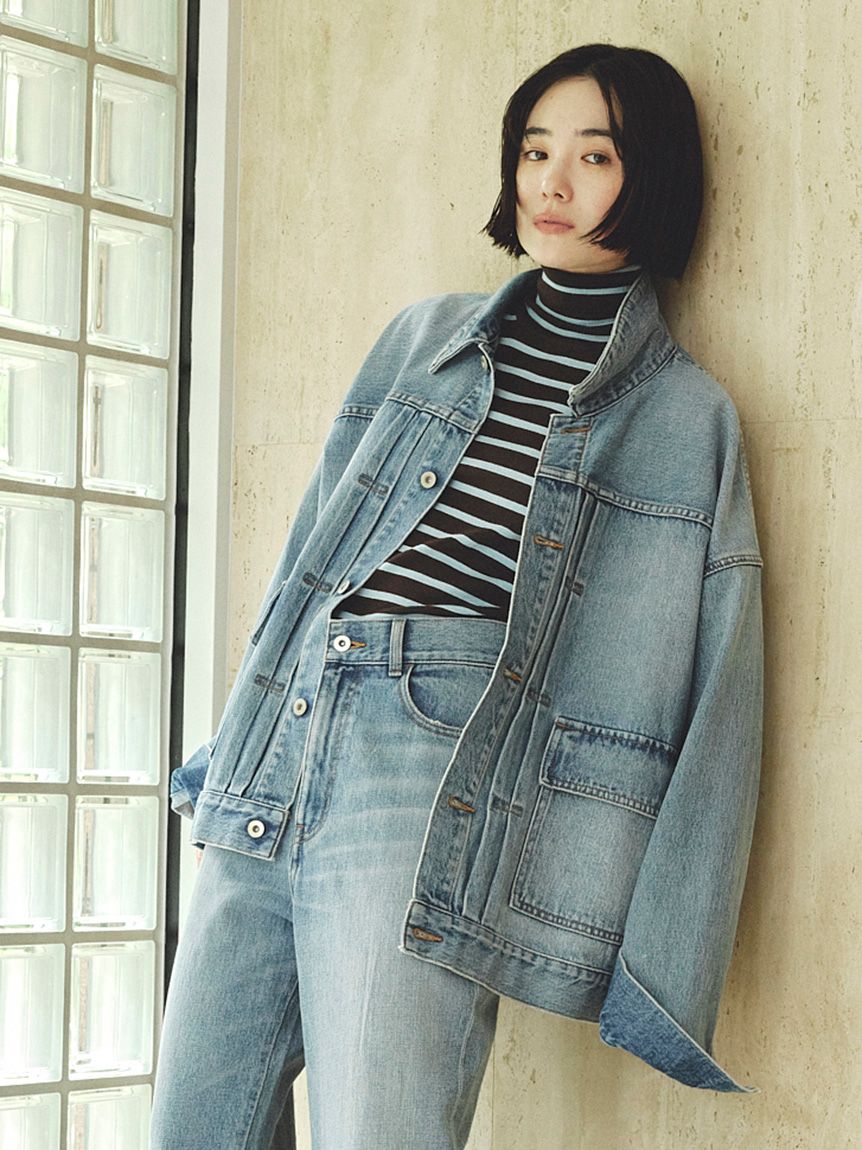 ハーフスリーブカラーボーダーNT(ニット)｜トップス｜MIESROHE