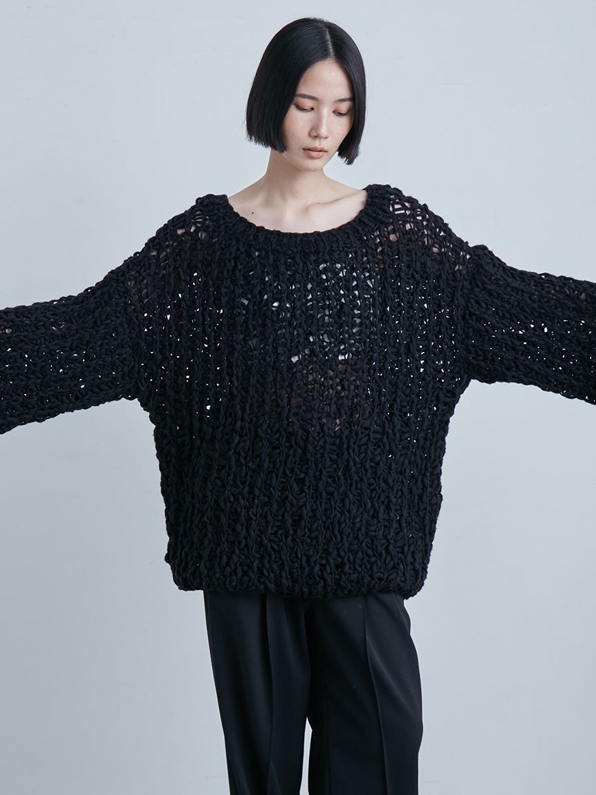 ローゲージハンド畦ニット(ニット)｜トップス｜MIESROHE（ミースロエ