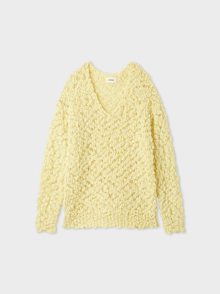 MIESROHE オーバーサイズVネックチャンキーニット オーバーサイズVネックチャンキーニット(ニット)｜トップス｜MIESROHE