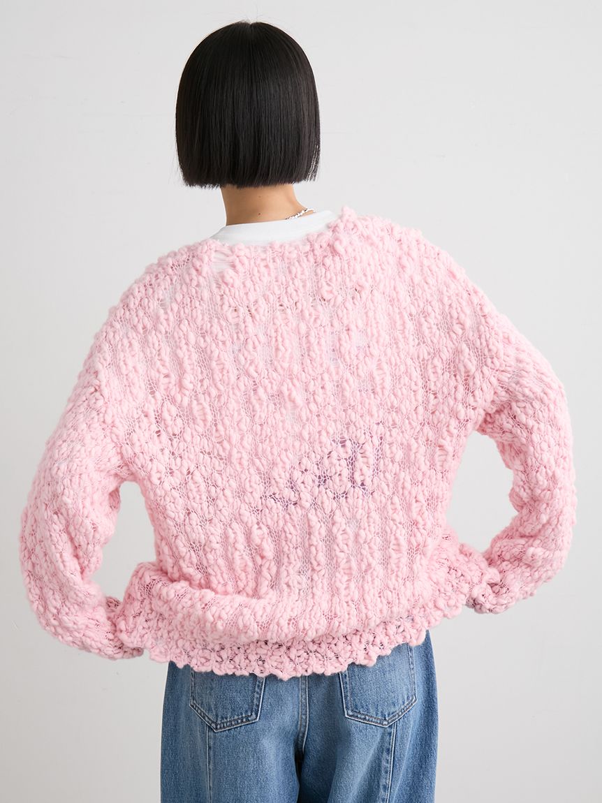 オーバーサイズVネックチャンキーニット(ニット)｜トップス｜MIESROHE