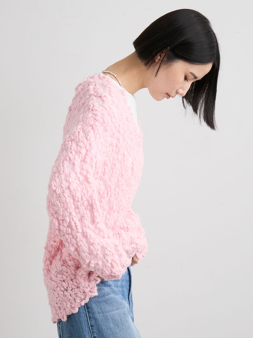 オーバーサイズVネックチャンキーニット(ニット)｜トップス｜MIESROHE