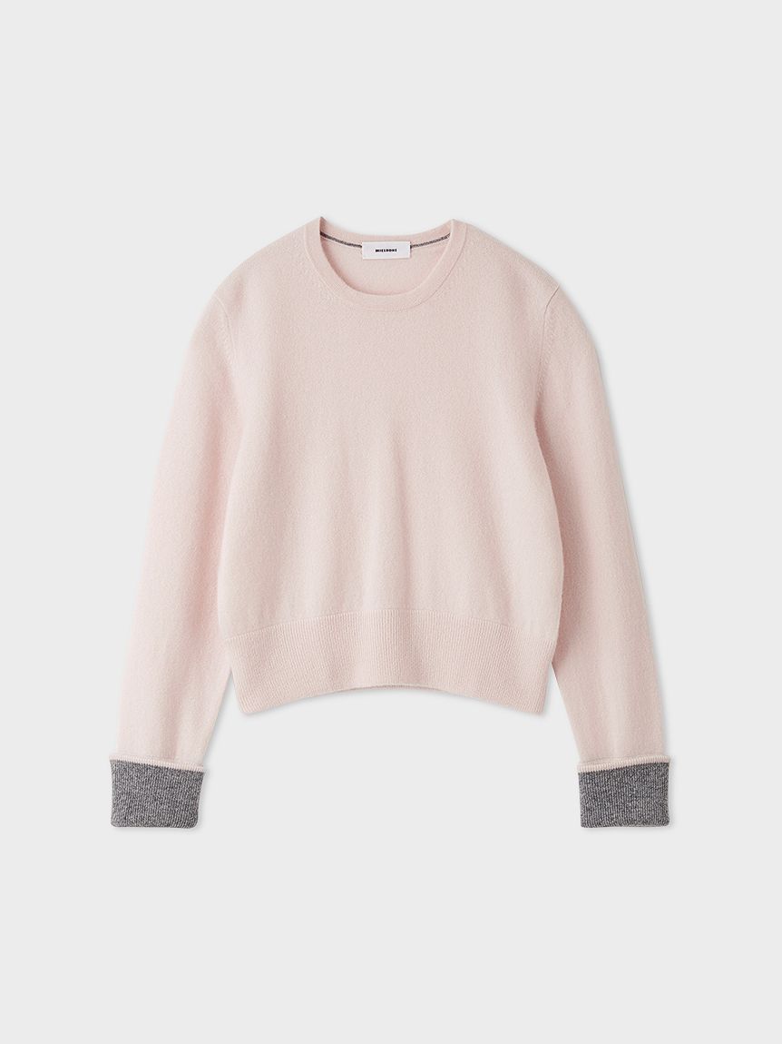 バイカラーカシミアコンパクトニット(ニット)｜トップス｜MIESROHE
