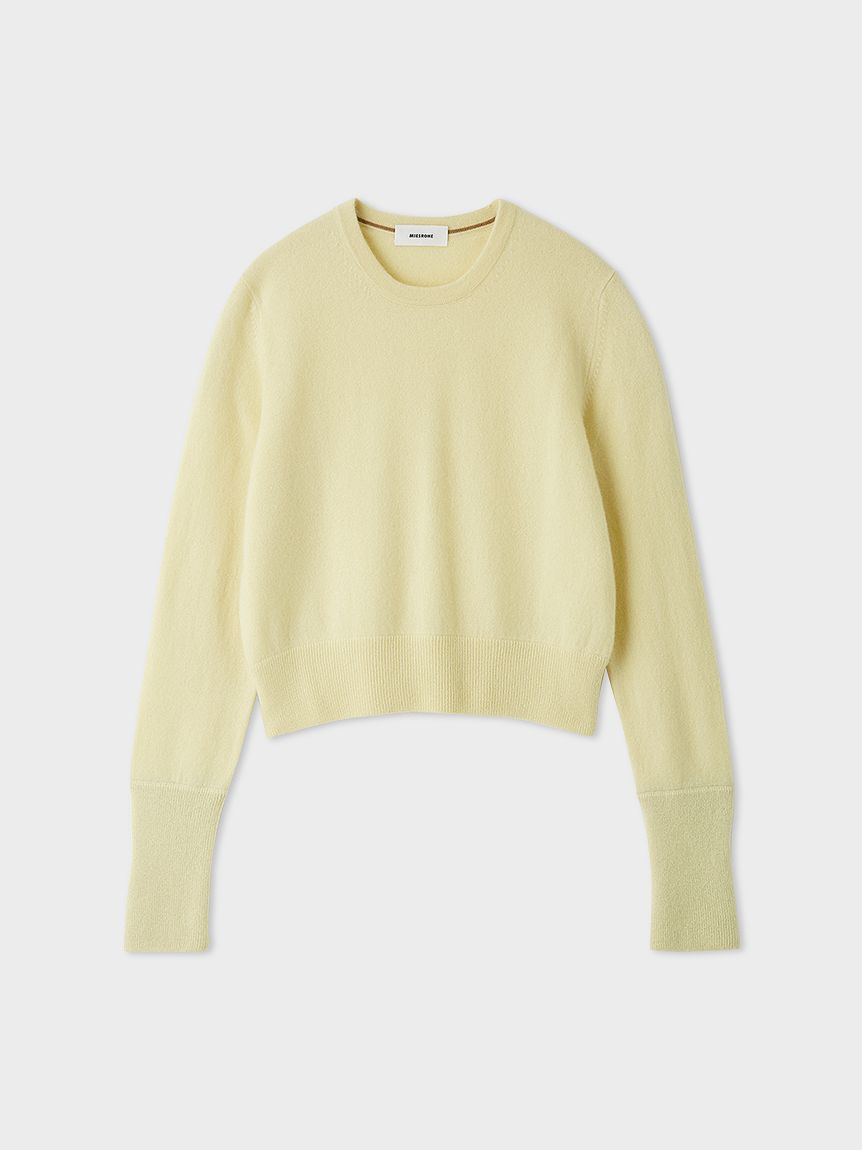 洗える】バイカラーカシミアコンパクトニット(トップス)｜MIESROHE