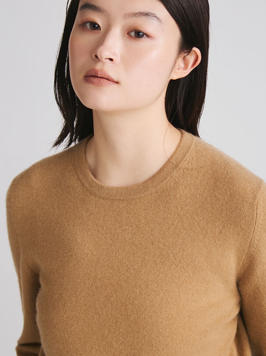 バイカラーカシミアコンパクトニット(ニット)｜トップス｜MIESROHE