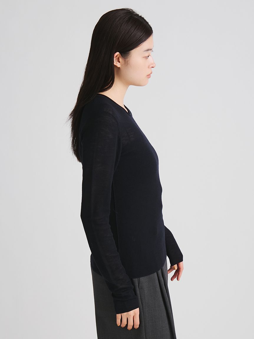 シアーウールクルーニット(ニット)｜トップス｜MIESROHE（ミースロエ