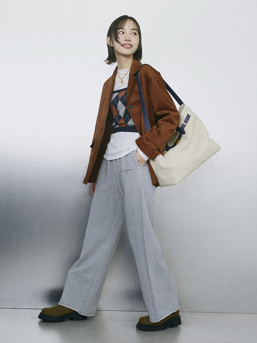 MILA PANTS】ストレートスエットパンツ(ワイドパンツ)｜パンツ｜Mila