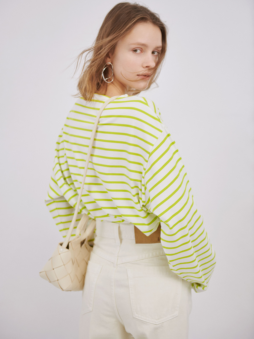 ボートネックオーバーサイズボーダープルオーバー カットソー トップス Mila Owen ミラオーウェン の通販サイト 公式