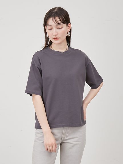 ドロップショルダーハイラインTシャツ(Tシャツ)｜トップス｜Mila Owen