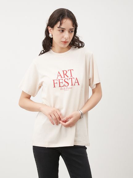 ハーフスリーブグラフィックTシャツ(Tシャツ)｜トップス｜Mila Owen