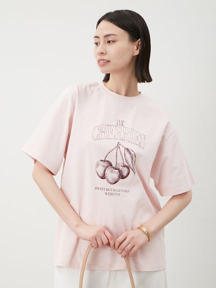 ★モユル★グラフィックTシャツ ホワイト♪超美品！ セール】グラフィックオーバーTシャツ（Tシャツ/カットソー