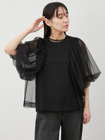 Mila Owen（ミラオーウェン）の「フレンチスリーブワイドシャツ