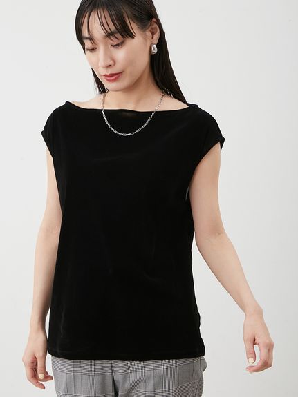 Mila Owen 黒 パフスリーブ トップス 新品 Mila Owen（ミラオーウェン）の「【追加生産決定】チュール