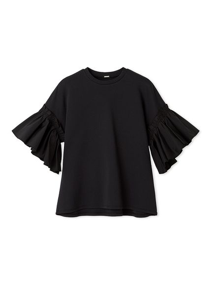 スリーブデザインカットドッキングトップス(カットソー