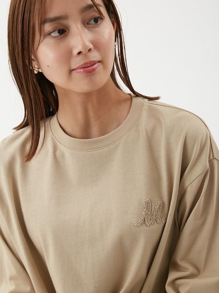 サガララメ刺繍ロンT(Tシャツ)｜トップス｜Mila Owen（ミラオーウェン