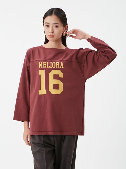 ヴィンテージライクフットボールTシャツ(Tシャツ)｜トップス｜Mila