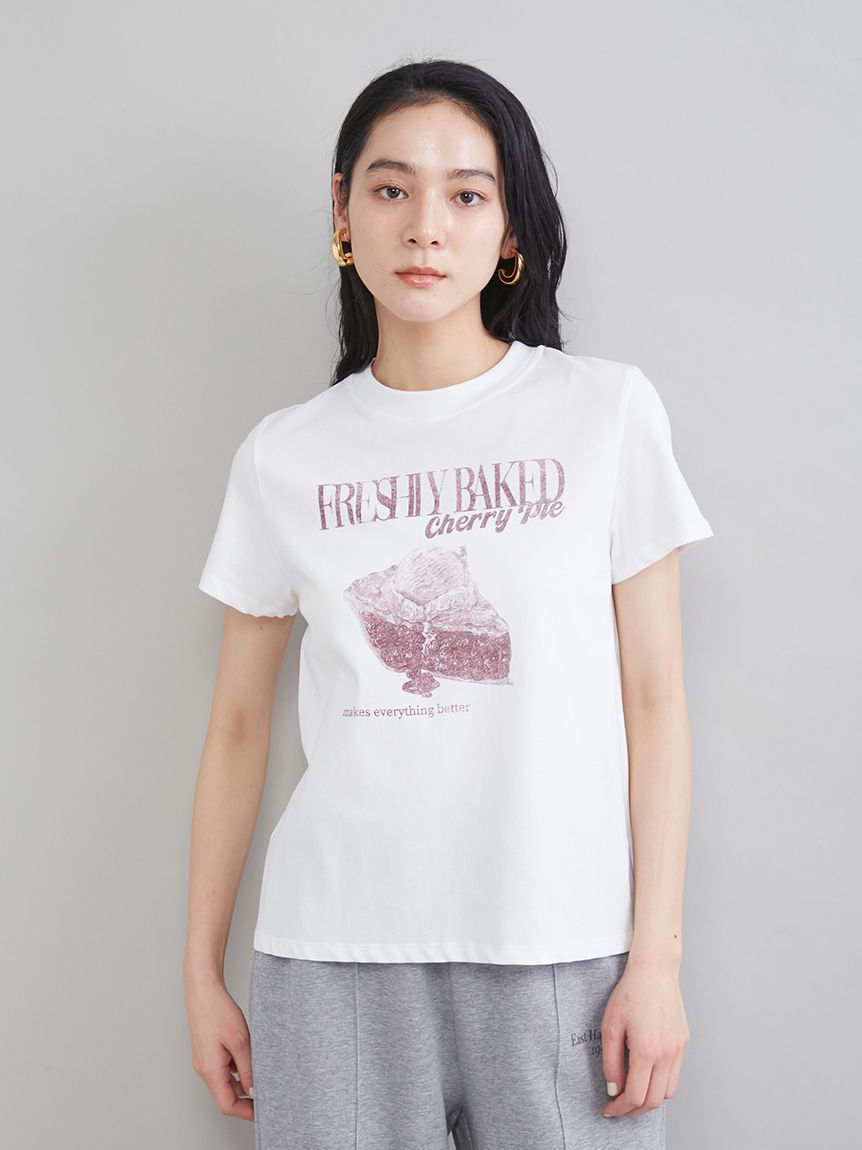 モチーフグラフィックTシャツ(Tシャツ)｜トップス｜Mila Owen（ミラ
