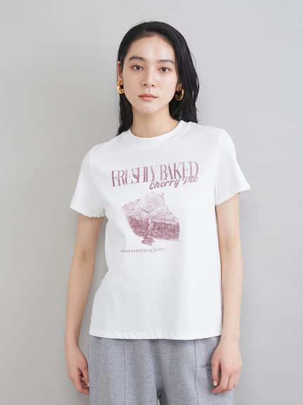 モチーフグラフィックTシャツ(Tシャツ)｜トップス｜Mila Owen（ミラ
