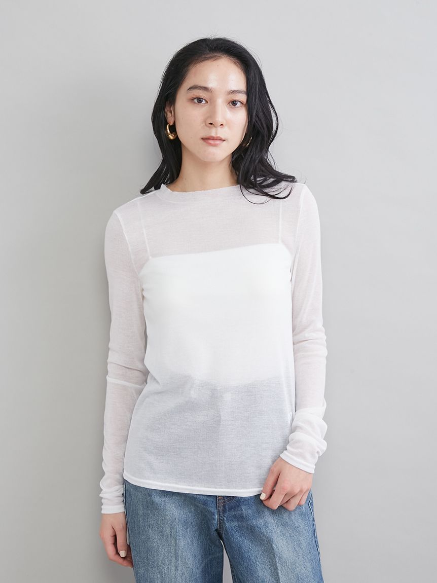 ウールテンセルシアーロングTシャツ(Tシャツ)｜トップス｜Mila Owen