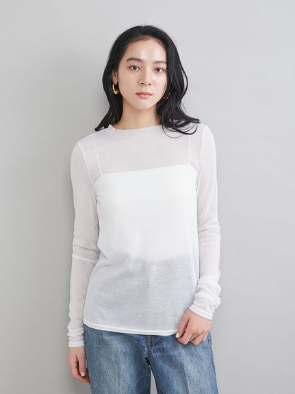 ウールテンセルシアーロングTシャツ(Tシャツ)｜トップス｜Mila Owen
