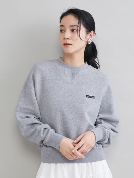 ソフトタッチ短丈トレーナー(プルオーバー)｜トップス｜Mila Owen