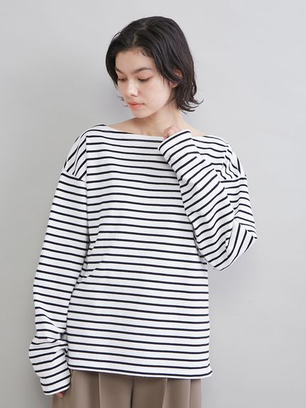 ボートネックボーダーTシャツ(Tシャツ)｜トップス｜Mila Owen（ミラ