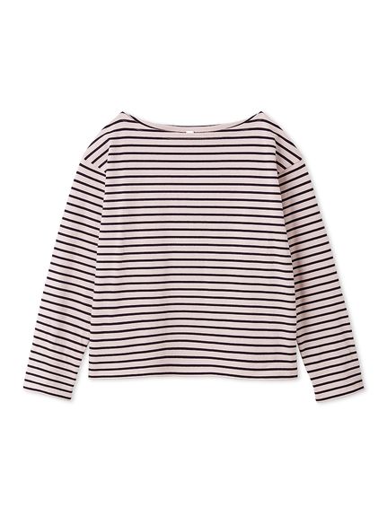 ボートネックボーダーTシャツ(Tシャツ)｜トップス｜Mila Owen（ミラ