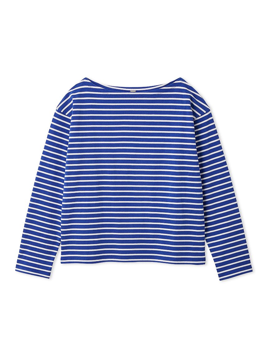 ボーダーカットソー紺た様 ボートネックボーダーTシャツ(Tシャツ)｜トップス｜Mila Owen（ミラ