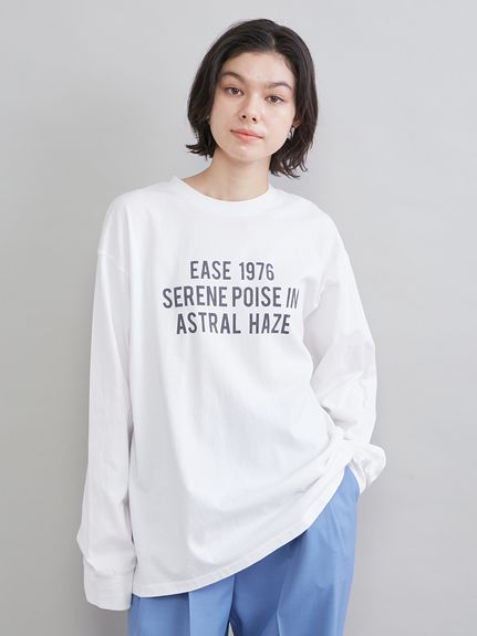 3段ロゴグラフィックロングTシャツシャツ(ニット)｜トップス｜Mila