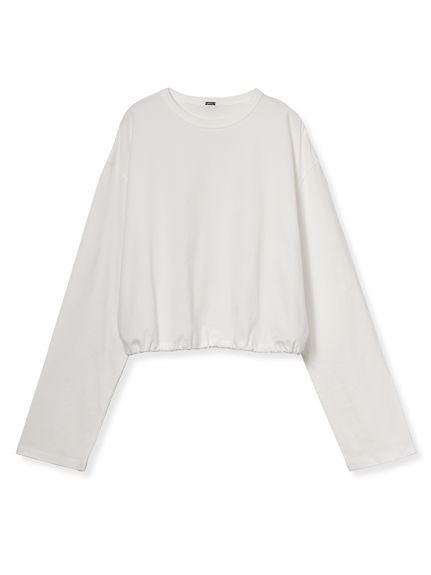 MILAOWEN ミラオーエン ショート丈ドロストロンT ショート丈ドロストロングTシャツ（Tシャツ/カットソー）｜Mila Owen