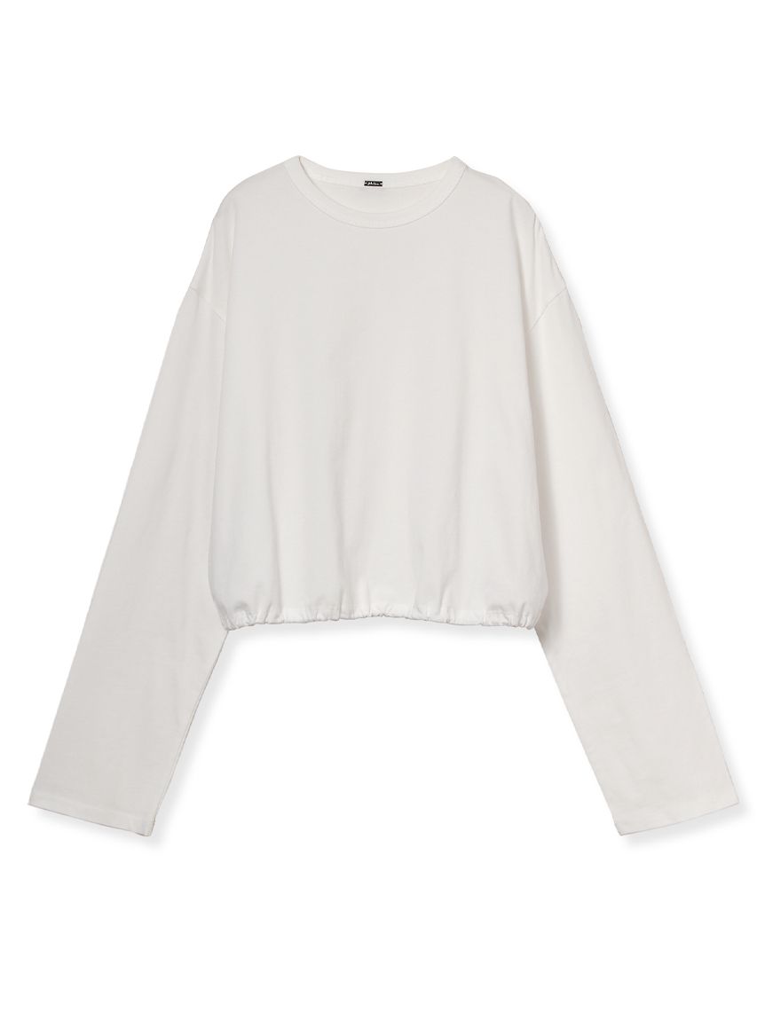 ショート丈ドロストロングTシャツ(Tシャツ)｜トップス｜Mila Owen