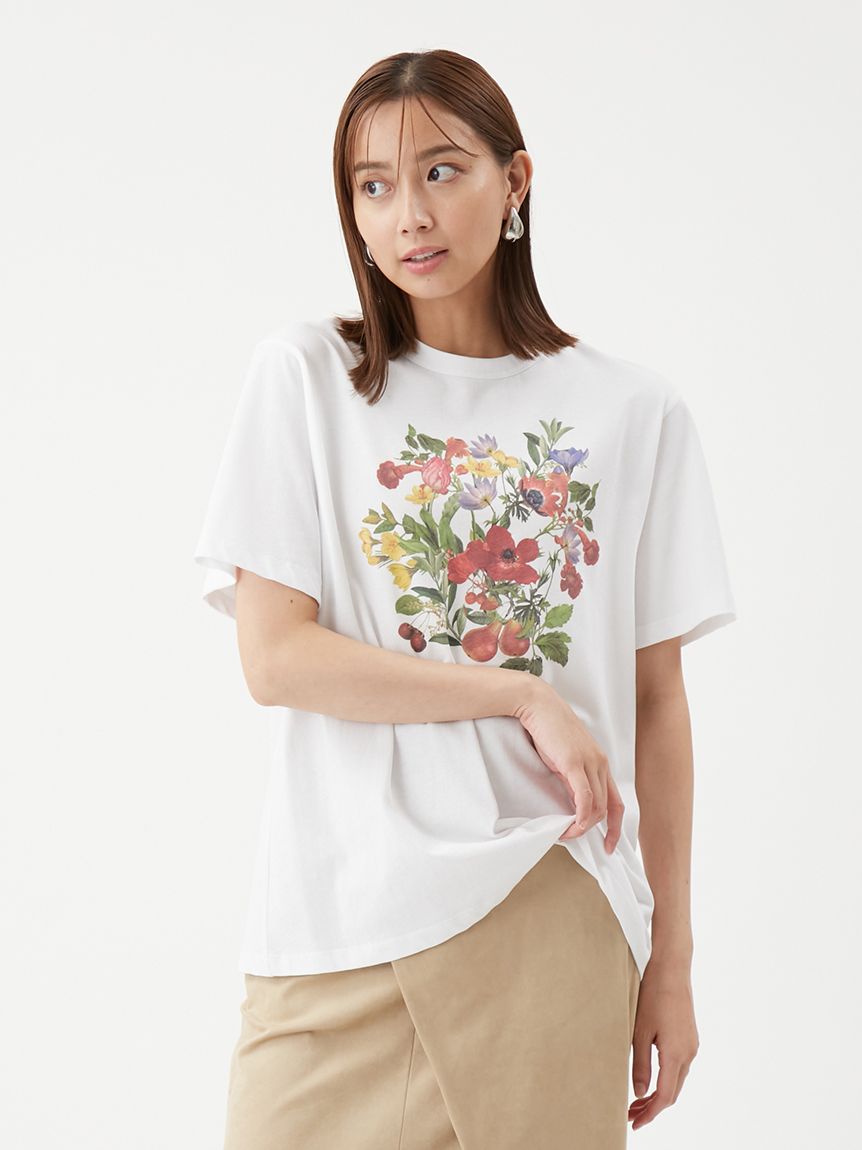ボタニカルグラフィックTシャツ(Tシャツ)｜トップス｜Mila Owen（ミラ