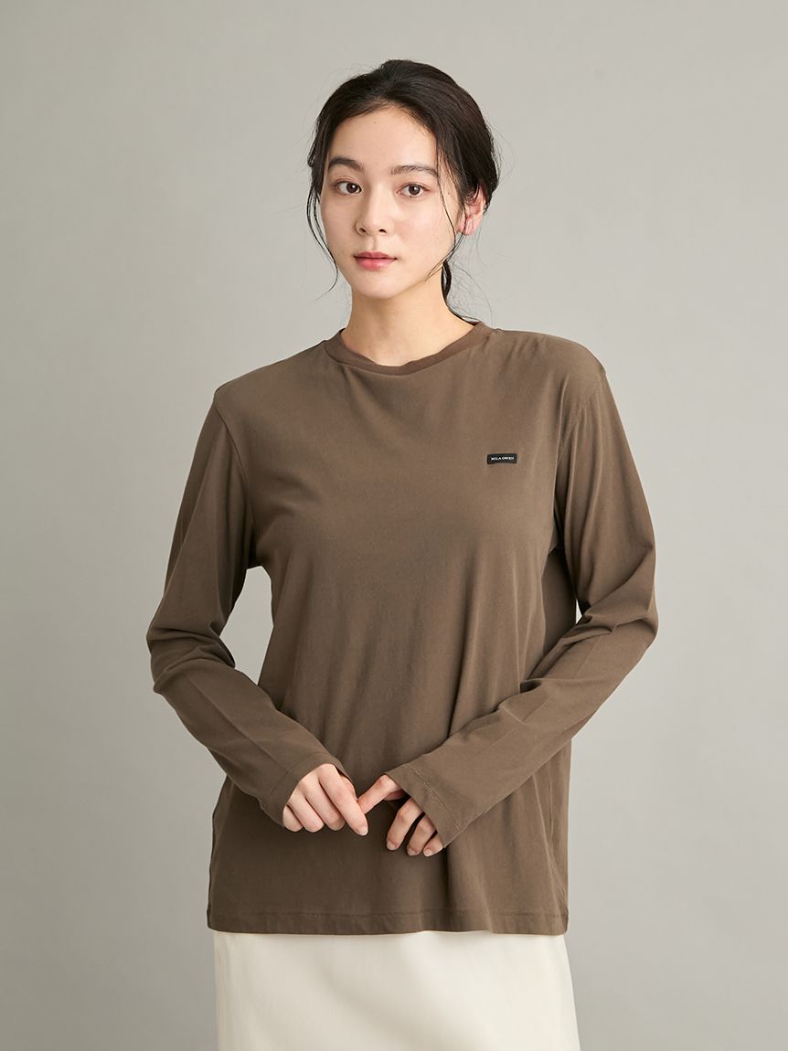 強撚天竺シアー長袖カットソー(Tシャツ)｜トップス｜Mila Owen（ミラ