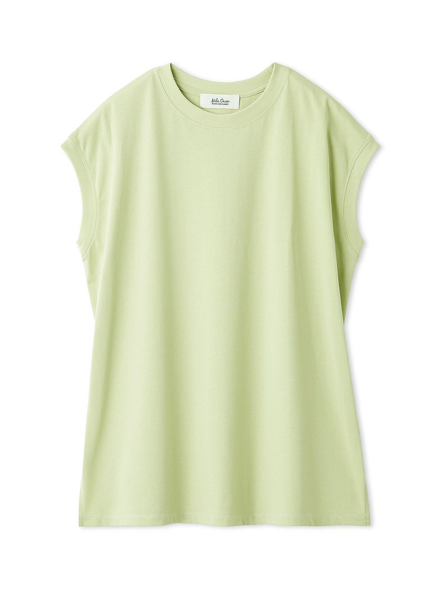 接触冷感】ハイラインフレンチスリーブカットTOPS(カットソー