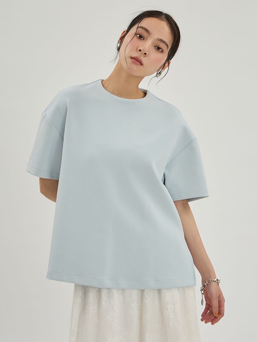 ハーフスリーブポンチプルオーバー(Tシャツ・カットソー)｜トップス