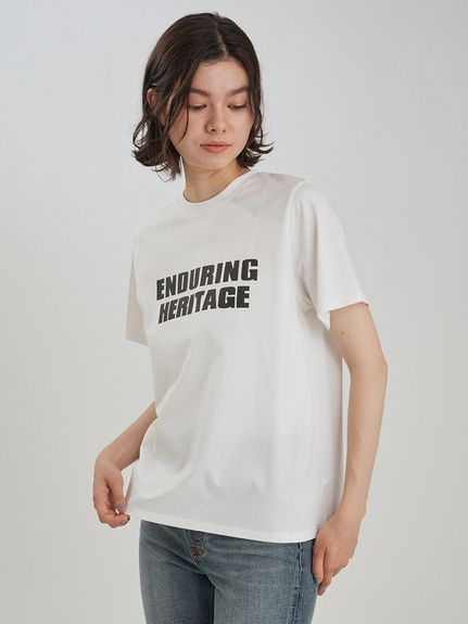 二段ロゴグラフィックTシャツ(Tシャツ・カットソー)｜トップス｜Mila