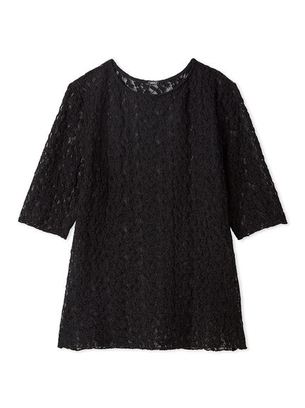 t*s様 難有 Mary Magdalene チュールレースカットソー 半袖 黒 フラワーレース半袖Tシャツ(Tシャツ・カットソー)｜トップス｜Mila