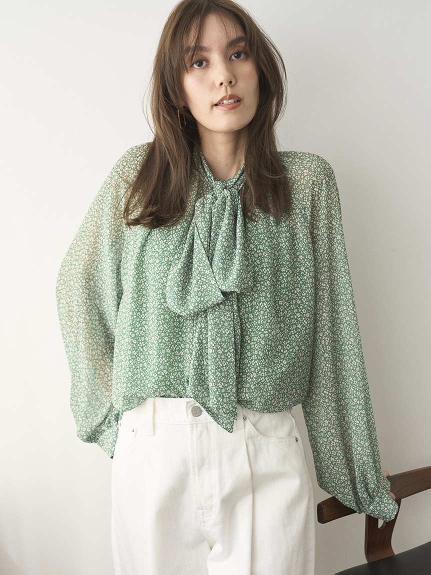 MUVEIL WORK 花柄 ブラウス MUVEIL Online Shop｜ミュベール公式オンラインショップ