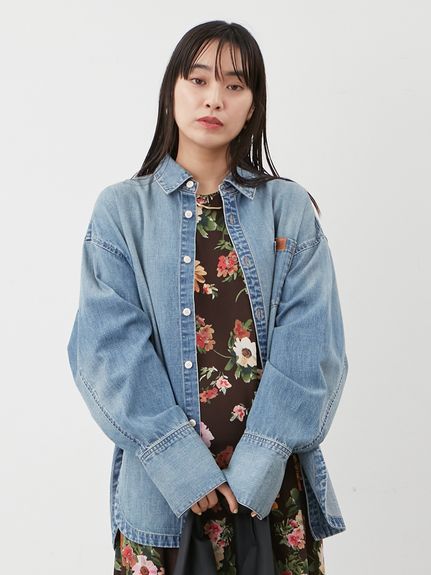 Mila Owen カーブヘムオーバーシャツ カーブヘムオーバーシャツ(シャツ)｜トップス｜Mila Owen（ミラ