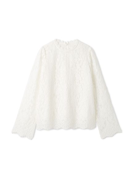 スタンドカラーレースブラウス(ブラウス)｜トップス｜Mila Owen（ミラ