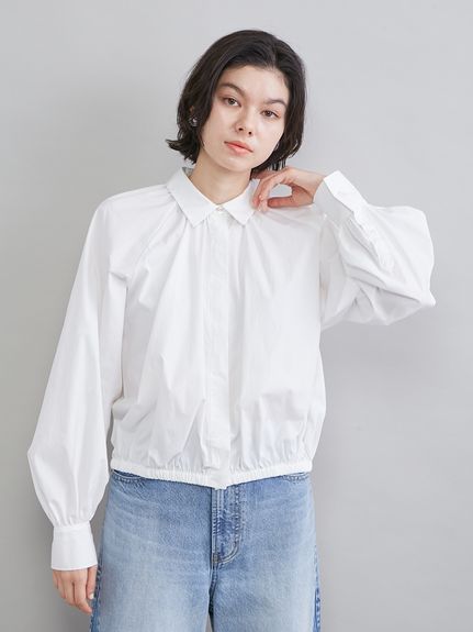 クロップドギャザーバルーンシャツ