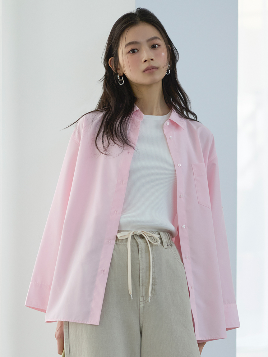 LUMISHADE】ロールアップオーバーシャツ(シャツ)｜トップス｜Mila Owen
