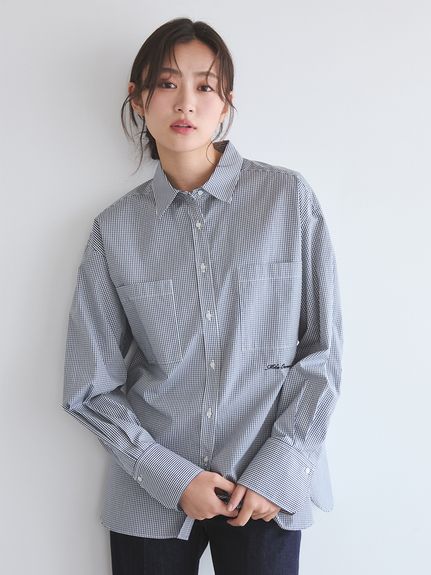 チェックデザインベーシックシャツ(シャツ・ブラウス)｜トップス｜Mila