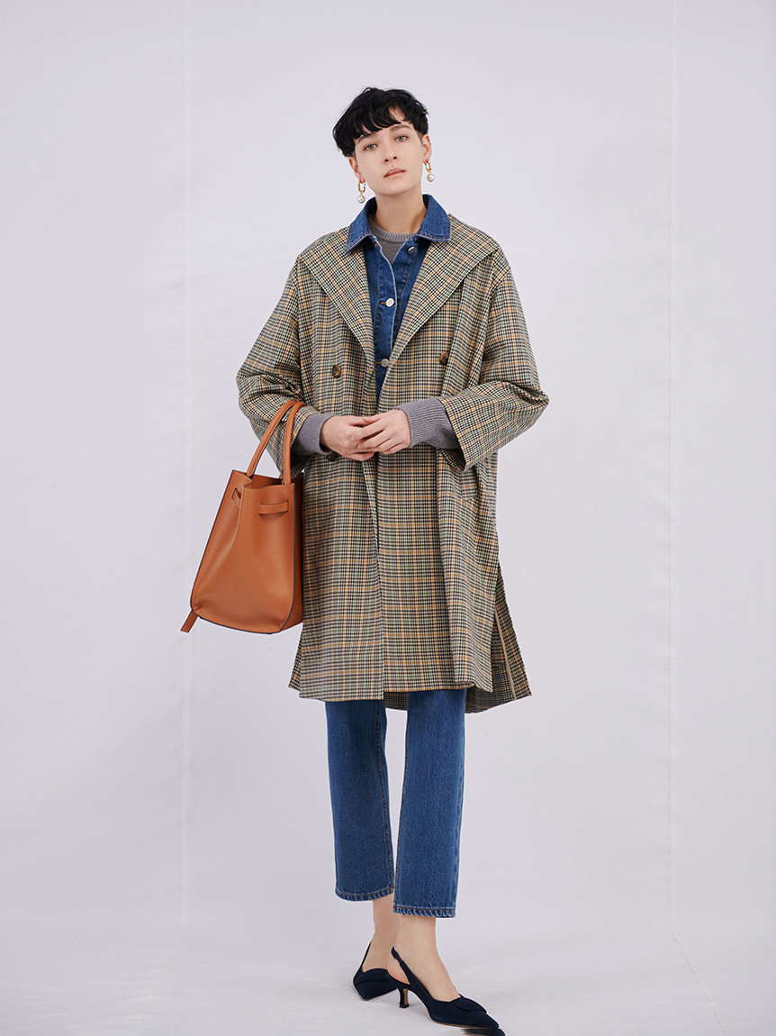 Aライン脇スリットミディ丈トレンチコート トレンチコート アウター Mila Owen ミラオーウェン の通販サイト 公式