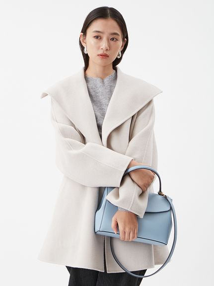 Mira Owen ミラオーウェン　ビックカラーコート　ピーコート　フリーサイズ Mila Owen（ミラオーウェン）の「ビッグカラーケープコート