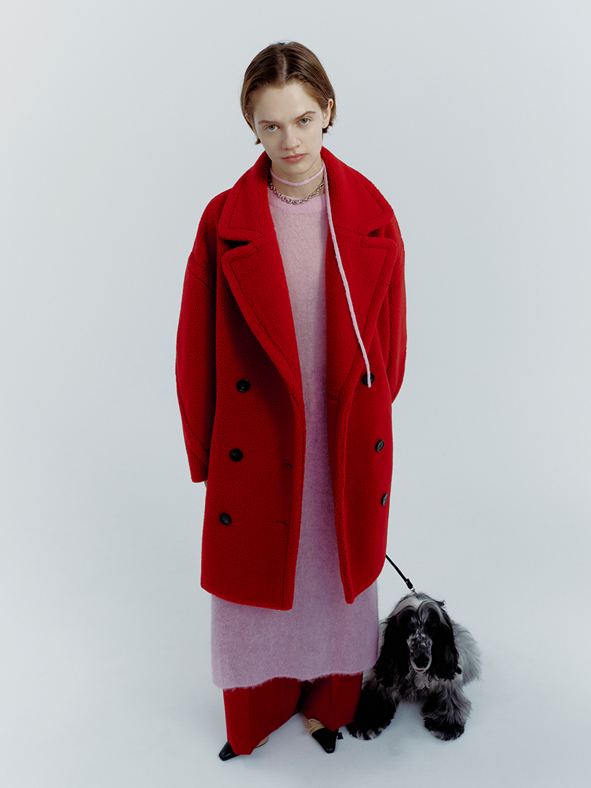 オーバーサイズボアコート