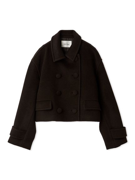 ウールカシミヤショート丈ピーコート(コート)｜アウター｜Mila Owen