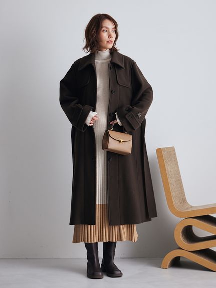【新品未使用】Mila Owen キャメル ロングコート　定価3万2千円 Coat 一押しアウターをご紹介 | Mila Owen（ミラ オーウェン