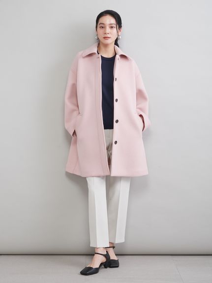 ステンカラーＡラインポンチコート