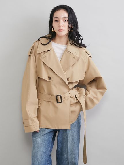 ショートトレンチコート(トレンチコート)｜アウター｜Mila Owen（ミラ